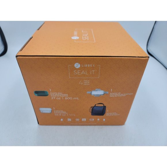 Libbey Glass Seal It 4 Piece Food Storage Vent Lid Dish - Picture 7 of 11